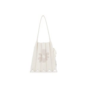 Lucky Pleats Knit S Daisy Cream White