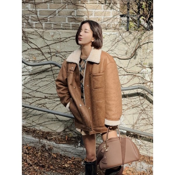 [기은세 PICK] 더블 페이크 레더 무스탕_SALE33561CA