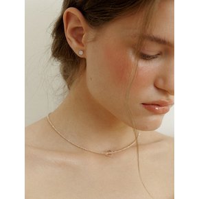 Nude Dia & Crystal Necklace