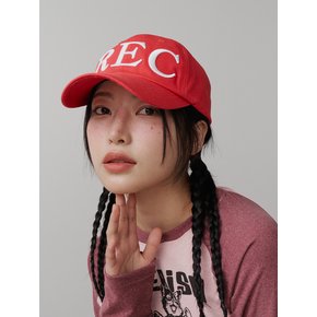 REC BIG LOGO BALLCAP RED