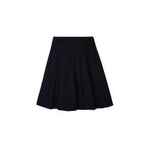 Natural pleated skirt_black