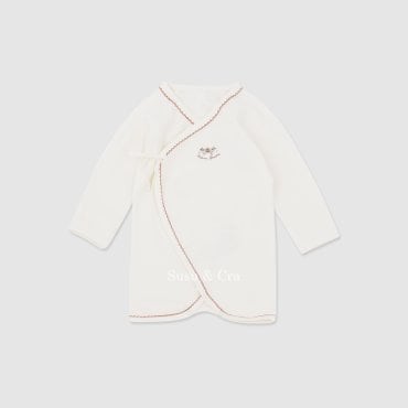 슈슈앤크라 mini 율리아 뉴본 배내가운 ㅡ 바닐라화이트