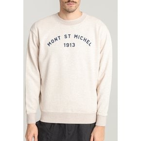 TISNO - PRINTED SWEATSHIRT_OATMEAL_LRTA0TS98U (남여공용)