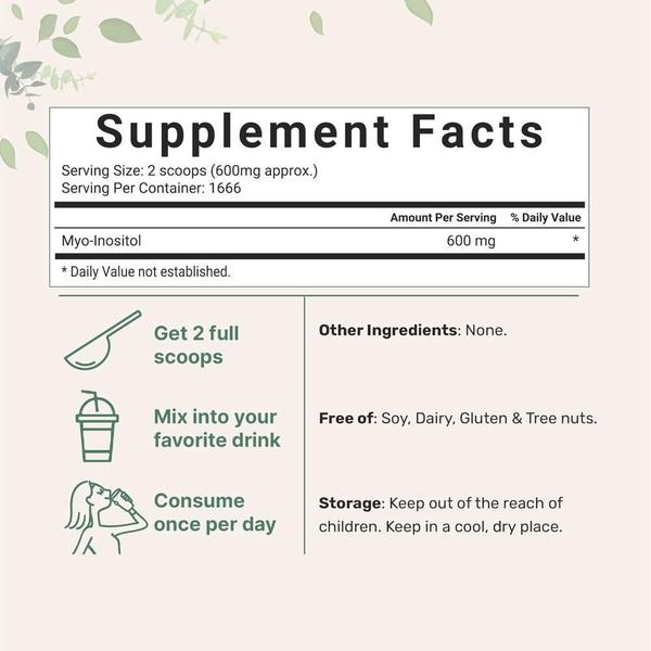 Micro Ingredients 마이크로인그리디언츠 이노시톨 비타민B8 파우더 미오이노시톨 1kg