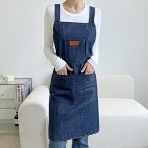 데님 쉐프 청 앞치마
