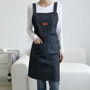 데님 쉐프 청 앞치마