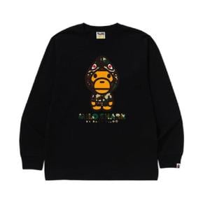 퍼스트 카모 마일로 샤크 FZH 롱슬리브 티셔츠 블랙 옐로우 69