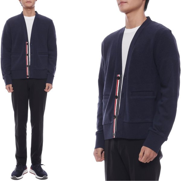 [부산점] 25FW 남성 울 혼방 가디건 (MJT540A J0217 415 25F)