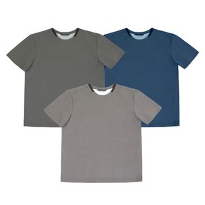 남성 여름 배색 라운드 티셔츠 MVT3208