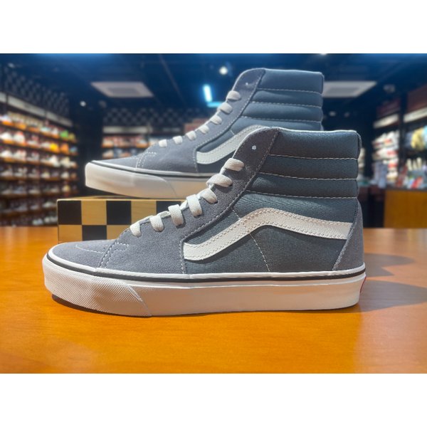 [여주점] (남여공용) 스니커즈 컬러 띠어리 스케이트 하이 (그레이) (VN000BW7RV2)