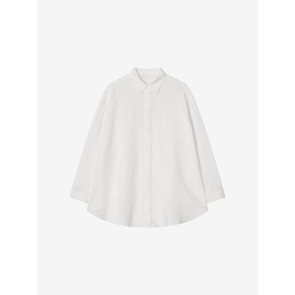 RAMIE CROSS SILHOUETTE SHIRT - WHITE