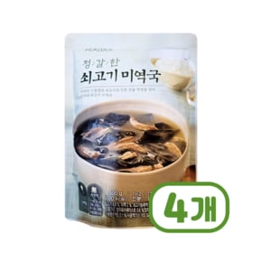 피코크 정갈한 쇠고기미역국 즉석조리식품 500g x 4개