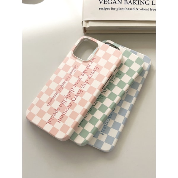 체커보드 레터링 디자인 [하드 폰케이스]
