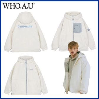 후아유 WHJJC1191U CREAM 리버서블 후드웜업