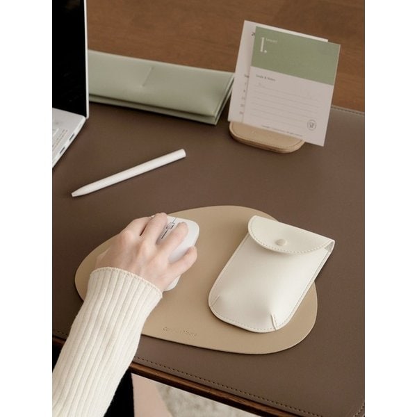 누보 마우스패드 가죽 논슬립 데스크테리어