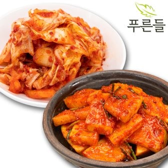 푸른들 전라남도 함평김치 / 맛김치 1kg + 석박지 1kg