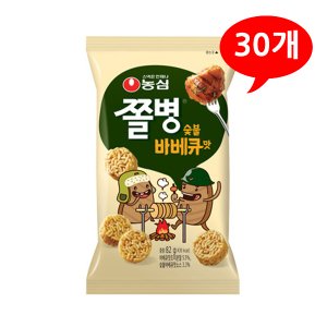 올인원마켓 (1901380) 농심 쫄병스낵 숯불 바베큐 맛 1박스/30개