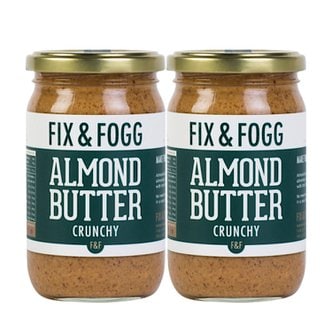  필스 앤 포그 크런치 아몬드 버터 잼 Fix & Fogg Crunchy Almond Butter 275g 2개