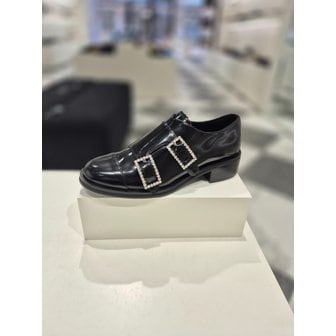 슈콤마보니 [여주점] Jewelry buckle loafer(black)_DG1DS25025BLK