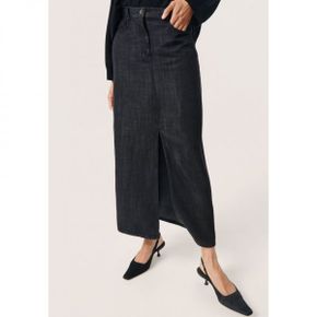 4405086 Soaked in Luxury FRIDAY LONG - Denim skirt black