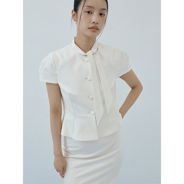 Muffler Flare Jacket (cream)