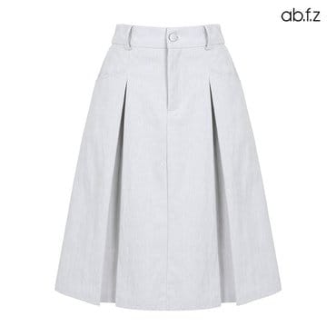 ab.f.z [ab.f.z/신상] 5부 플리츠 A라인 스커트 (AFZ2MS33A)