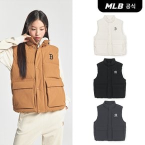 [코리아공식] [MLB] 메가로고 중량 패딩조끼 (4COLOR)