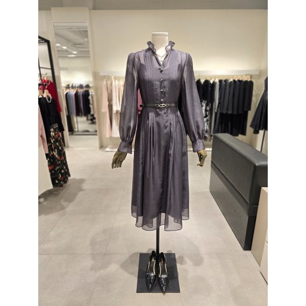 [파주점] 러플넥 핀턱 쉬폰 플레어 원피스 JS3B0OP991