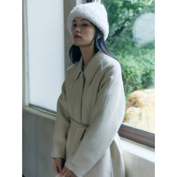 [2차리오더] Cashmere blend coat_light beige