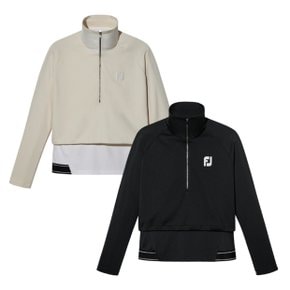 M 풋조이골프긴팔티 CQK FKJWT7106 23FW LAYERED 1/4 ZIP WN