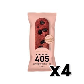 405 레드벨벳크루키스틱 베이커리빵 75g x 4개