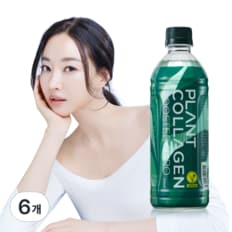 김사랑 초록병 플랜트 콜라겐 부스터 제로 음료 복숭아맛 500ml x 6병