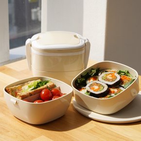 캔디 도시락통 찬합 런치박스 3단 버클 소풍 도시락 찬합