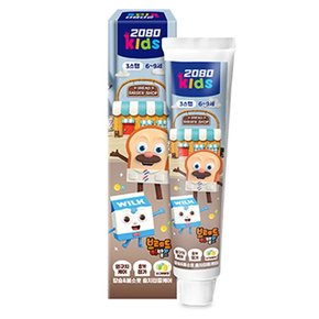 어린이 불소치약 충치예방 소다버블 2080키즈 75g