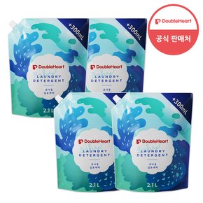 [임직원][더블하트] 유아용 세탁세제 2100ml 파우치 2+2