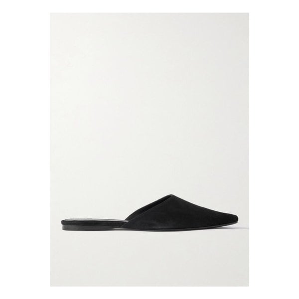 피비 포인트 토 스웨이드 뮬 블랙 46376663162855419