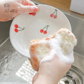 주방 식빵 수세미 아크릴 뜨개수세미 설거지 거품