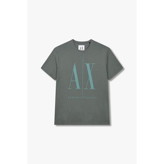 ARMANI EXCHANGE 남성 빅 로고 프론트 티셔츠 A414130115000