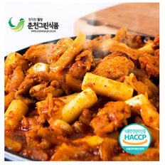 [춘천그린식품] 춘천 강명희 국물 닭갈비+추가양념+떡사리 / 그때그닭갈비 총2kg (닭갈비 700g * 2 + 양념장 100g * 2 + 떡사리 200g * 2)