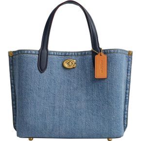 미국 코치 토트백 Coach Willow Tote 24 Indigo 1827497