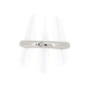 (중고) 까르띠에 다이아몬드 플래티넘 결혼 반지 - 사이즈 52 - 반지 - 실버