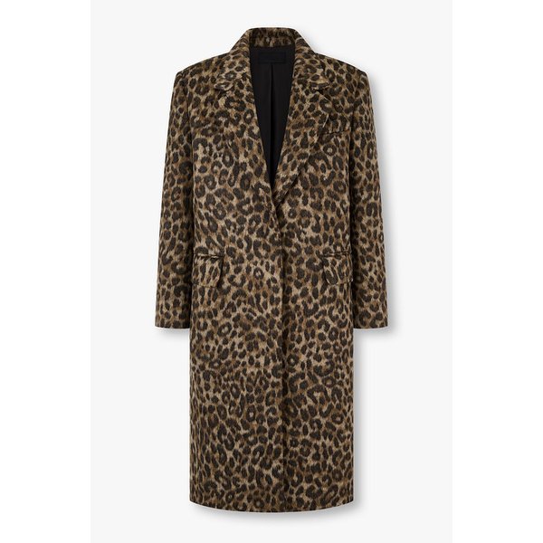 울 블렌드 레오파드 코트 7115416X04160