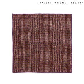 [클래식더스몰럭셔리] HEMP 체크 행커치프 와인 (HC-2DTS513WI)