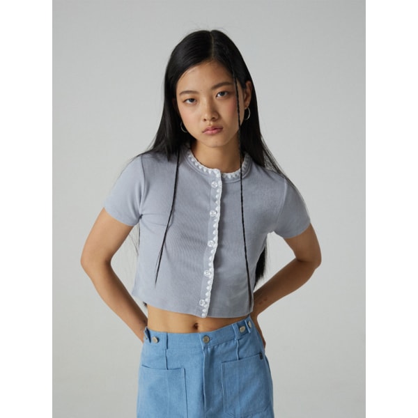 [리퍼브] WAVE CROP CARDIGAN - 3 COLOR