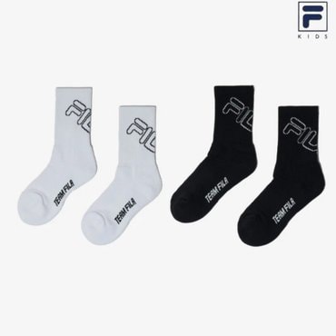 휠라키즈 ●25 휠라키즈 에센셜 스포츠 장목 양말 2컬러 (FK3SCH1015X)