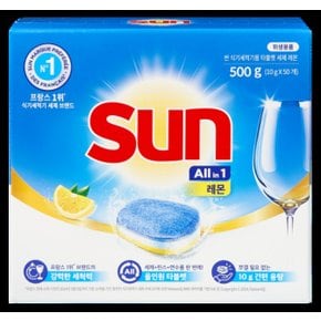 썬 식기세척기세제 태블릿 레몬 50 태블릿