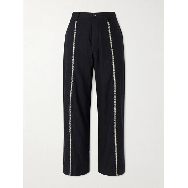 카틱 리서치 라바리 술탄 스트레이트 레그 자수 코튼 팬츠 46376663162975397