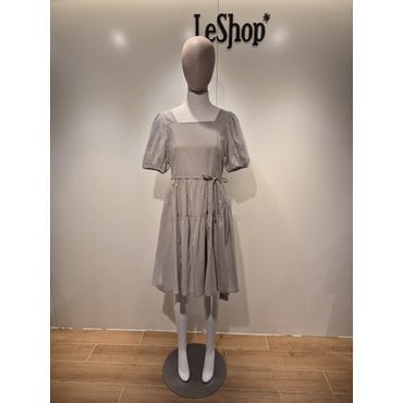 르샵 옵션 제천벨트 스퀘어넥 반팔퍼프 원피스 L2F35WOP800