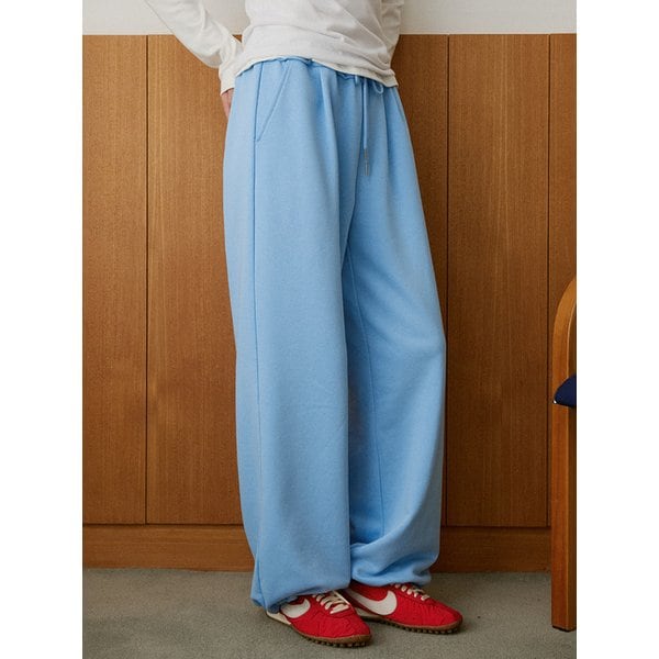 P3280 스트레이트 스웨트 팬츠_Powder blue