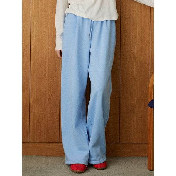 P3280 스트레이트 스웨트 팬츠_Powder blue
